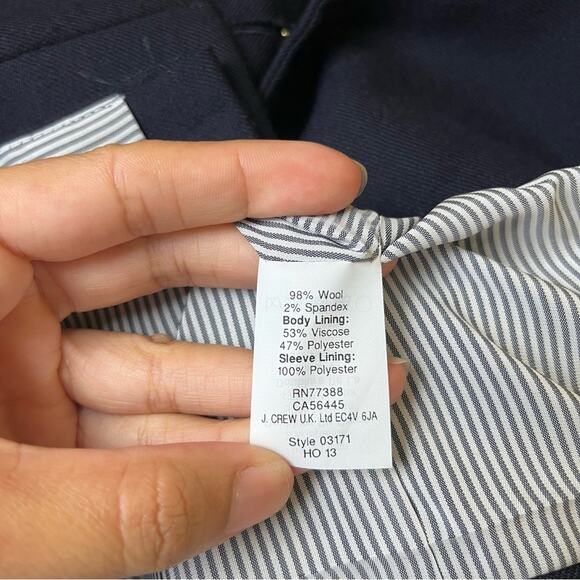 J. Crew Navy Blue Schoolboy Blazer - Picture 8 of 8